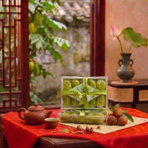 Bánh xu xê cốm Làng Vòng nhân đậu xanh dẻo thơm Hà Nội