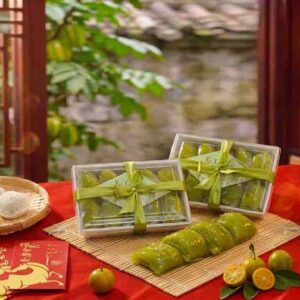 Bánh xu xê cốm Làng Vòng nhân đậu xanh dẻo thơm Hà Nội