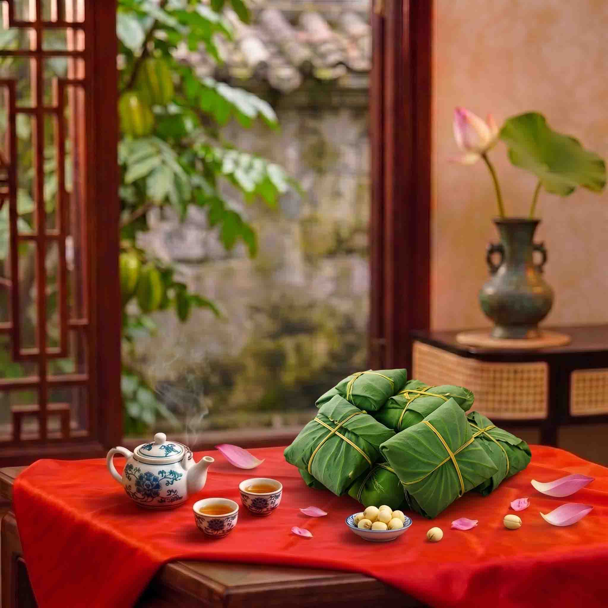Cốm non tươi làng Vòng màu xanh tự nhiên, hạt dẻo thơm đặc sản Hà Nội