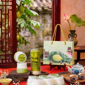 Trà sữa cốm thơm béo ngậy với hương nếp cốm non