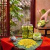 Trà sữa cốm thơm béo ngậy với hương nếp cốm non